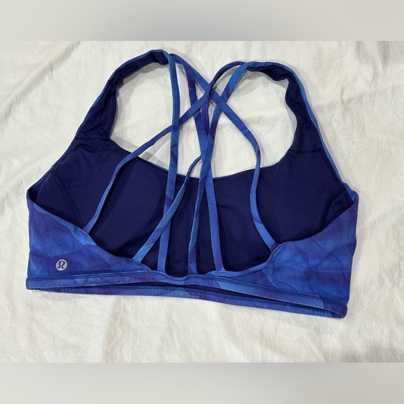Lululemon Strappy Blue Bra 12 - Picture 2 of 3